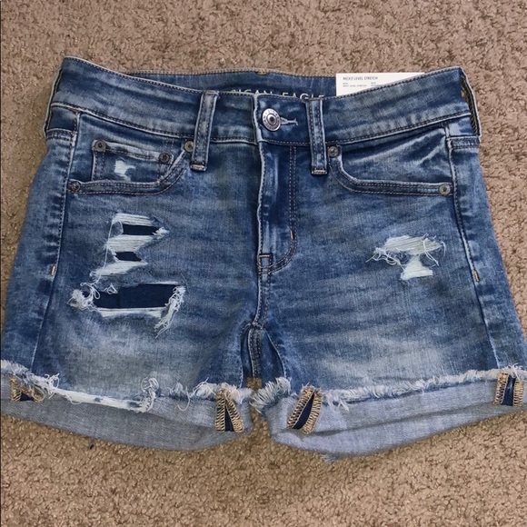 American Eagle Next Level Stretch Midi Shorts NWT - Picture 1 of 5